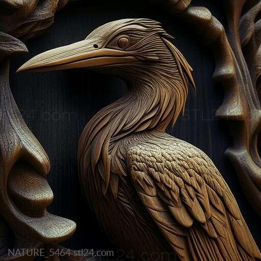 Nature and animals (st cormorant 4, NATURE_5464) 3D models for cnc